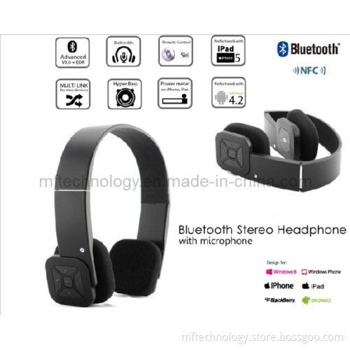 Bluetooth3.0+EDR Foldable Headband with Nfc Bluetooth Headset